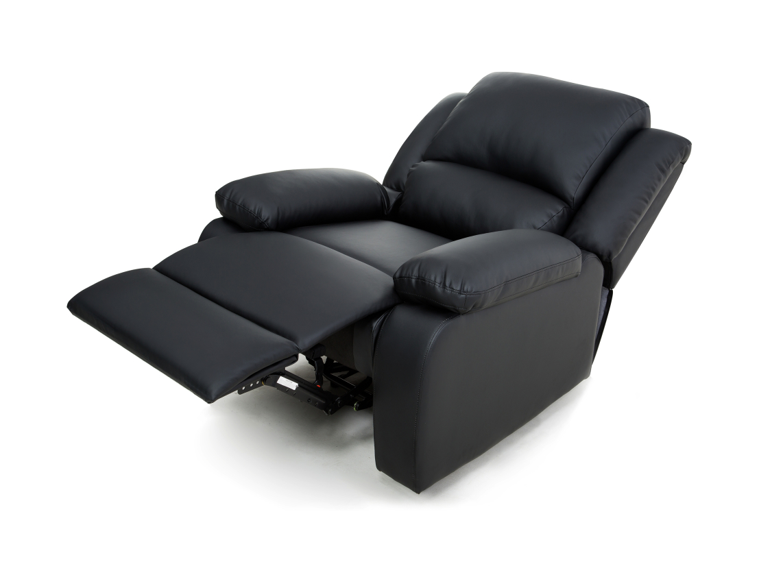RELAXXO - Ensemble canapé relax manuel LEO 2 places + fauteuil manuel en simili