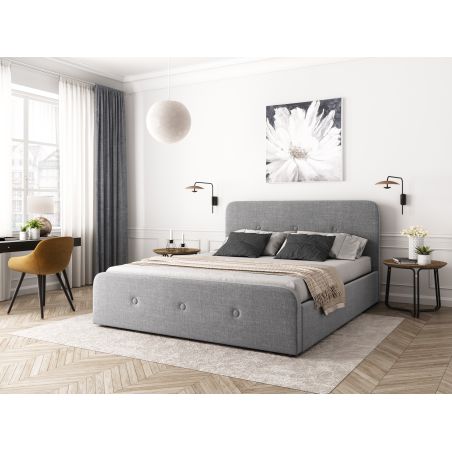 Cadre de lit BALA avec sommier relevable à lattes - Dimensions matelas : 160 x 200 cm