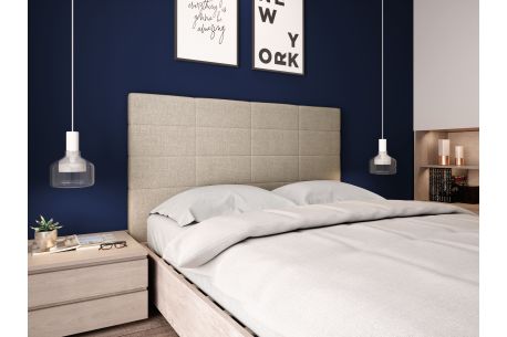 Tête de lit en tissu WILLY - Largeur 160 cm