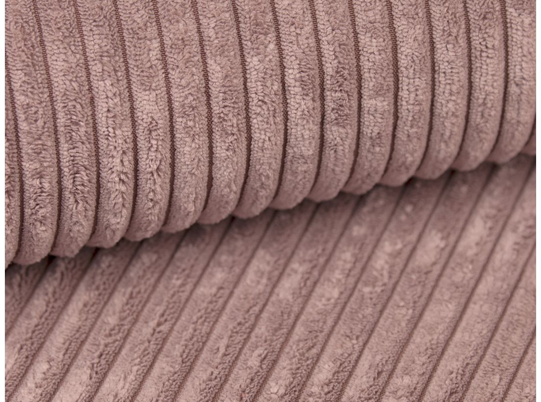 Canapé KOMECO d'angle reversible convertible avec coffre et têtières réglables en velours côtelé