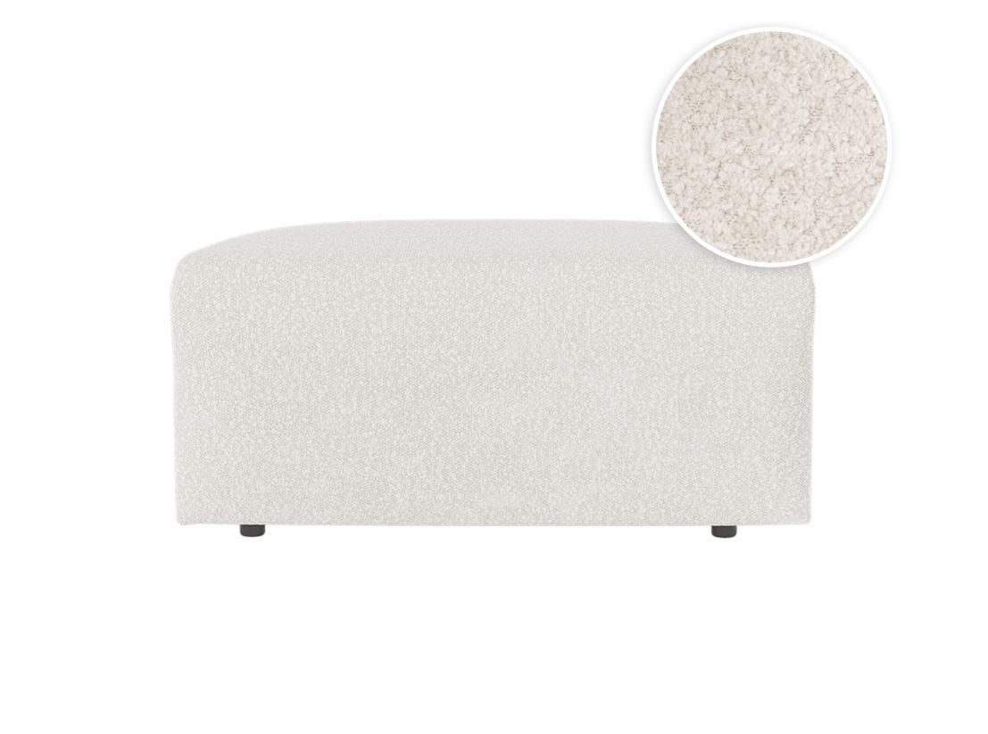 Pouf ROMANE en tissu bouclette