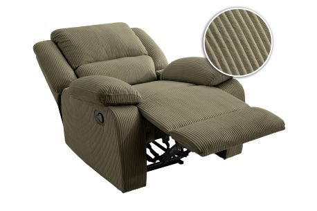 RELAXXO - Fauteuil de relaxation LEO en velours côtelé