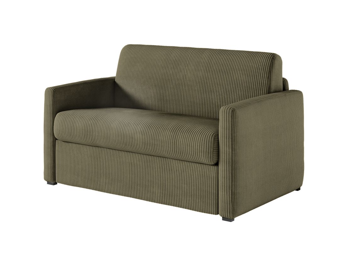 Fauteuil AGATHE convertible express couchage quotidien 100x190cm en velours côtelé