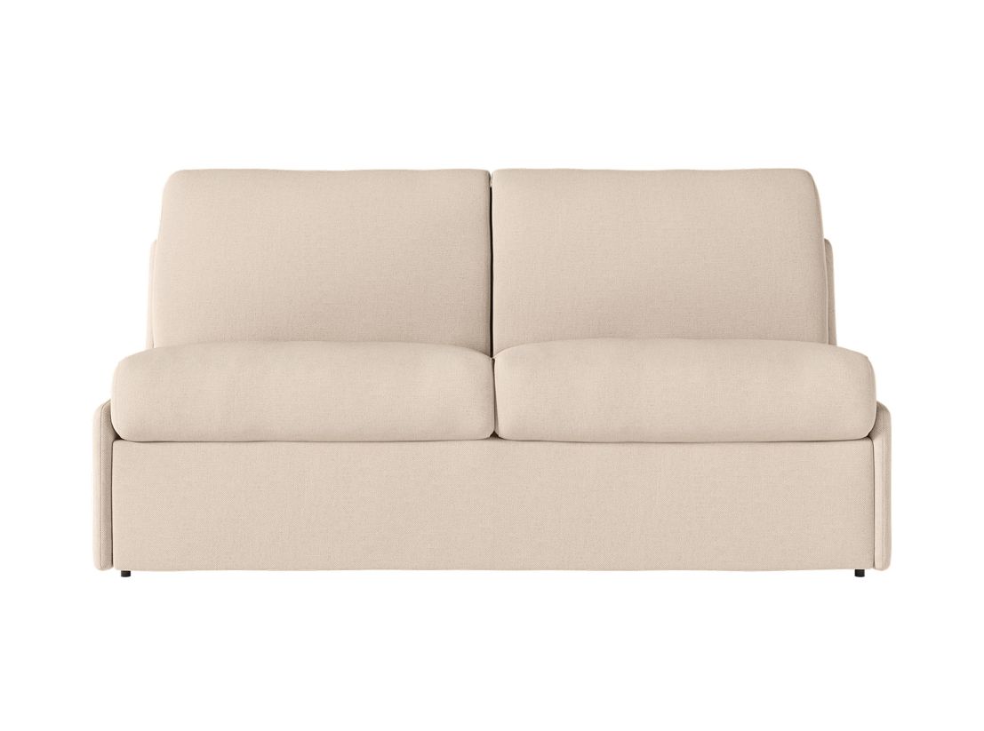 Canapé convertible express 3 places AGATHE couchage quotidien 140x190cm sans accoudoirs en tissu