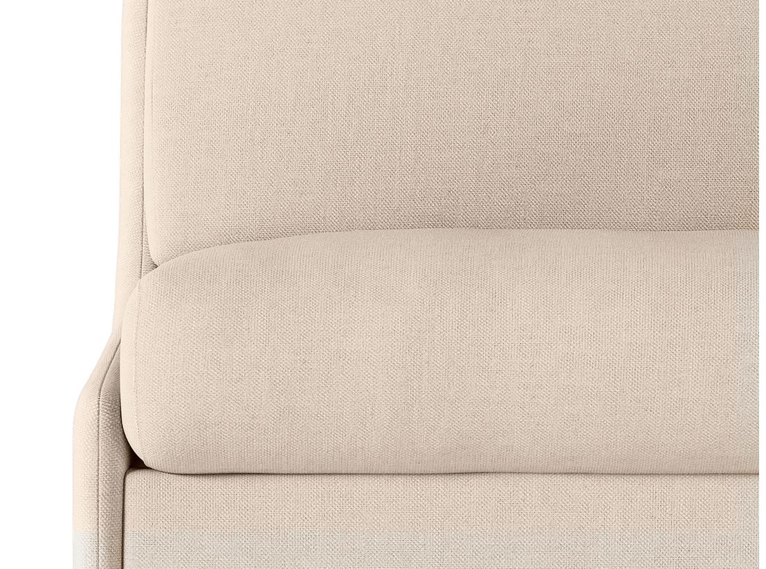 Canapé convertible express 3 places AGATHE couchage quotidien 140x190cm sans accoudoirs en tissu