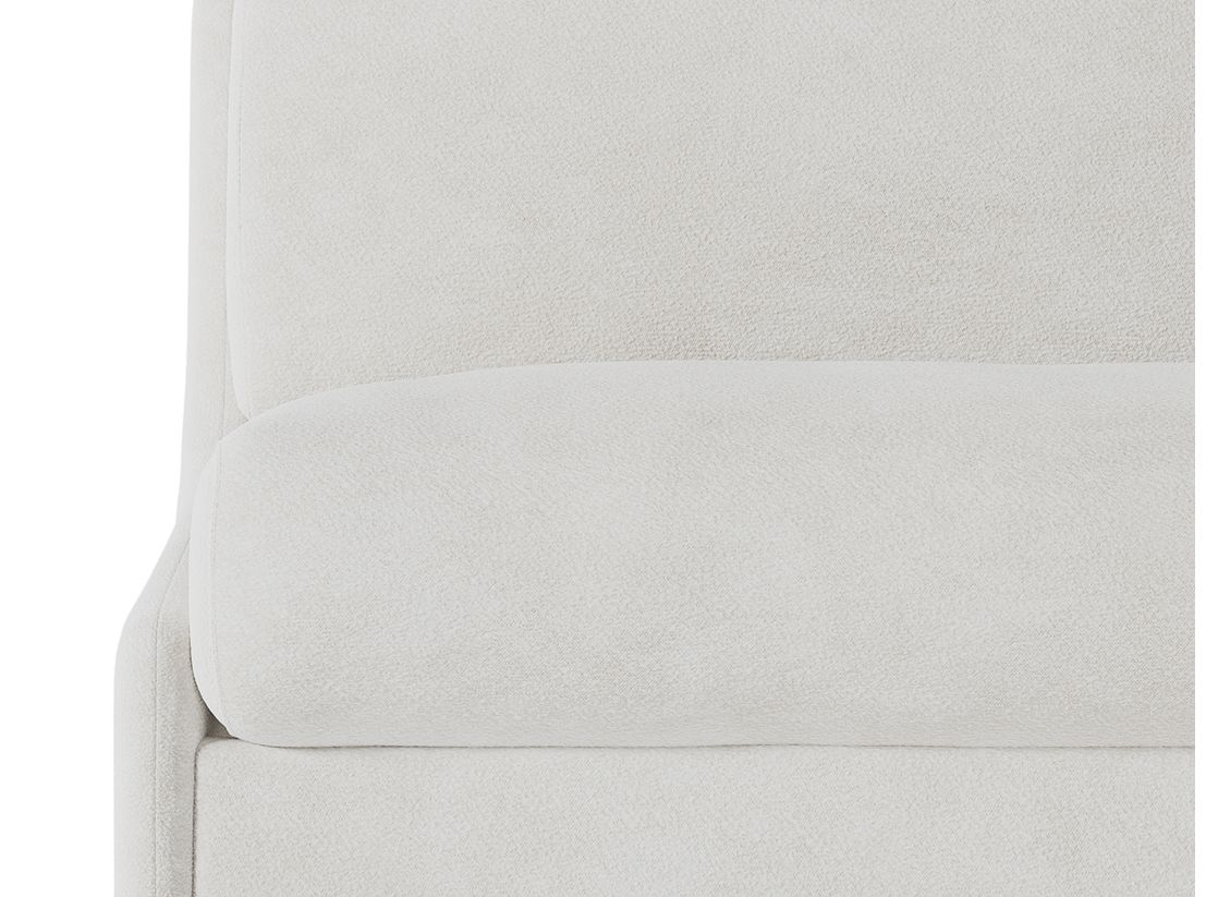 Canapé convertible express 3 places AGATHE couchage quotidien 140x190cm sans accoudoirs en tissu bouclette