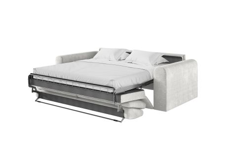 Canapé SILVIO convertible express 3 places couchage quotidien 160x190cm en tissu chenille - épaisseur matelas 13cm
