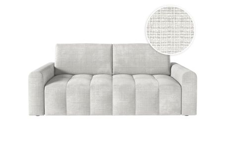 Canapé SILVIO convertible express 3 places couchage quotidien 160x190cm en tissu chenille - épaisseur matelas 13cm