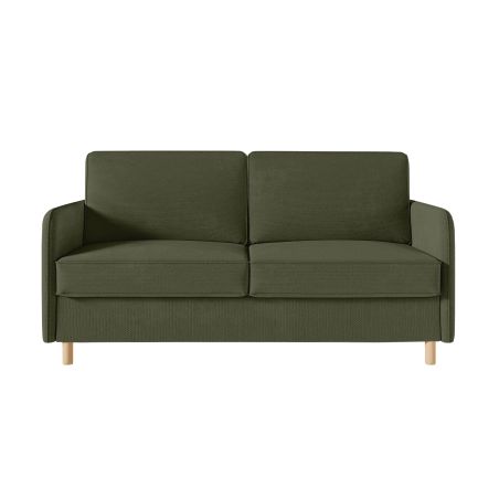 Canapé MIKA convertible express 3 places couchage quotidien 160x190cm en tissu - épaisseur matelas 14cm