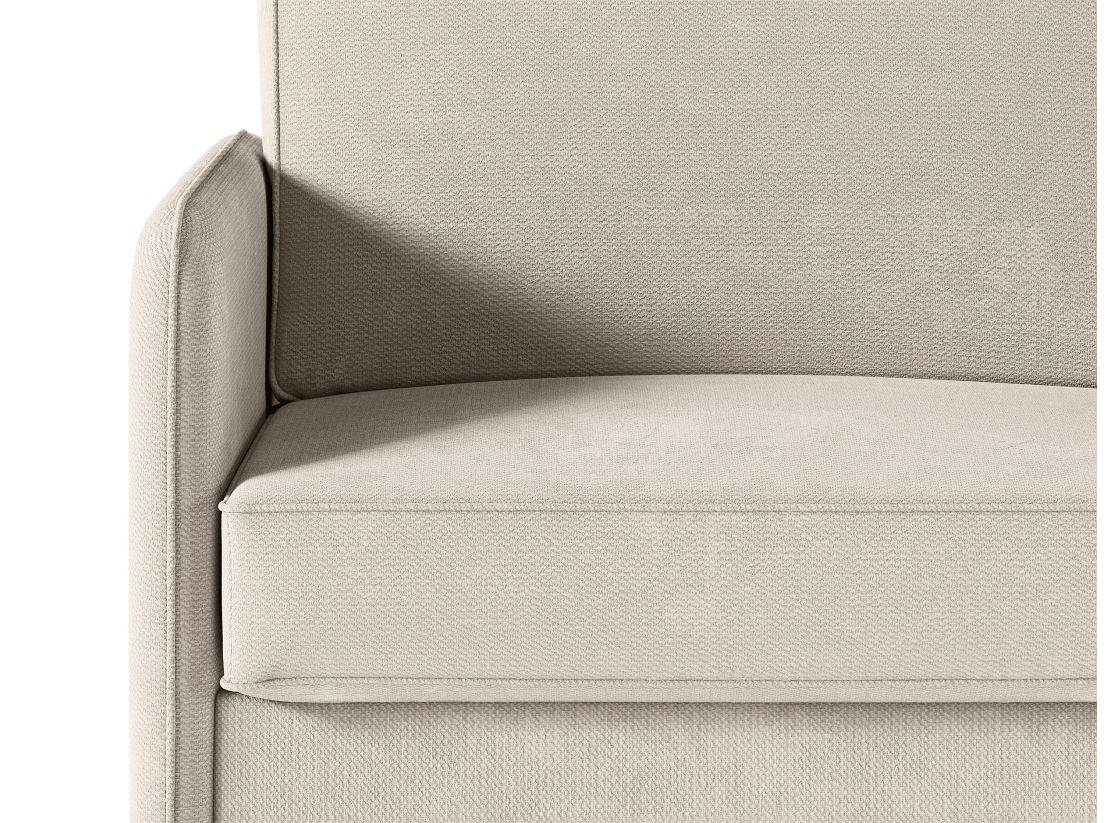 Canapé MIKA convertible express 3 places couchage quotidien 160x190cm en tissu - épaisseur matelas 14cm