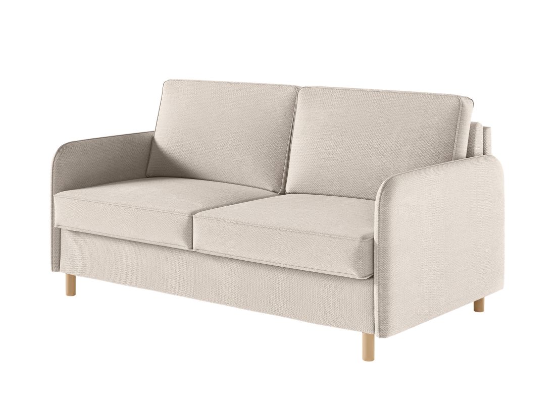 Canapé MIKA convertible express 3 places couchage quotidien 160x190cm en tissu - épaisseur matelas 14cm
