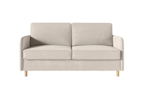 Canapé MIKA convertible express 3 places couchage quotidien 140x190cm en tissu - épaisseur matelas 14cm