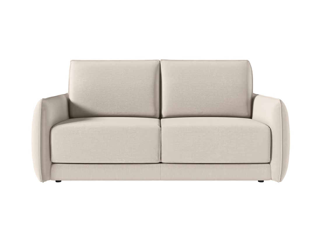 Canapé DARIO convertible express 3 places couchage quotidien 140x190cm en tissu - épaisseur matelas 14cm