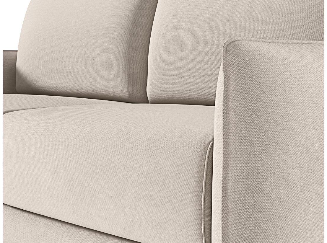 Canapé DARIO convertible express 3 places couchage quotidien 140x190cm en tissu - épaisseur matelas 14cm