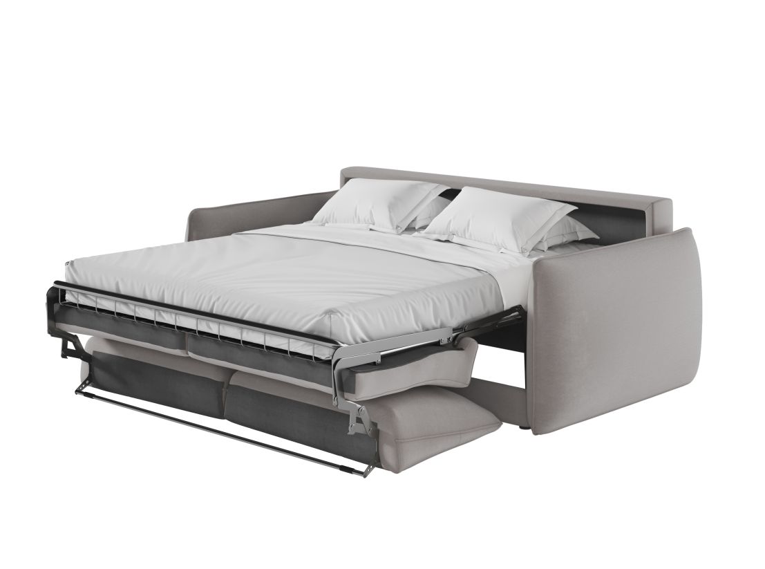 Canapé DARIO convertible express 3 places couchage quotidien 160x190cm en tissu - épaisseur matelas 14cm