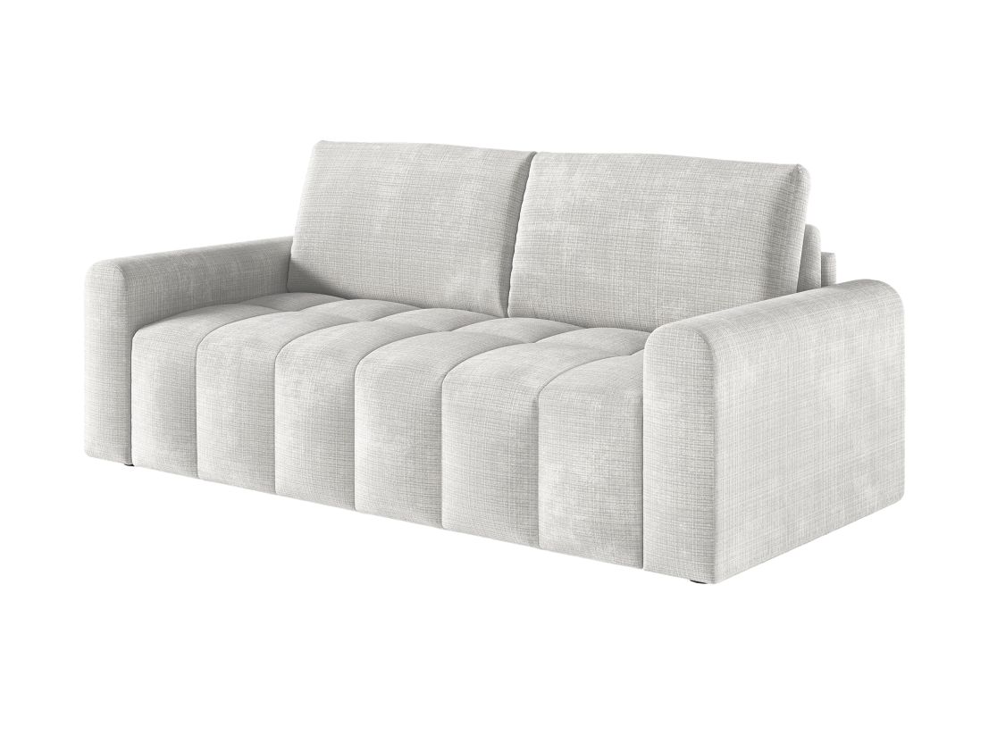 Canapé SILVIO convertible express 3 places couchage quotidien 140x190cm en tissu chenille - épaisseur matelas 17cm