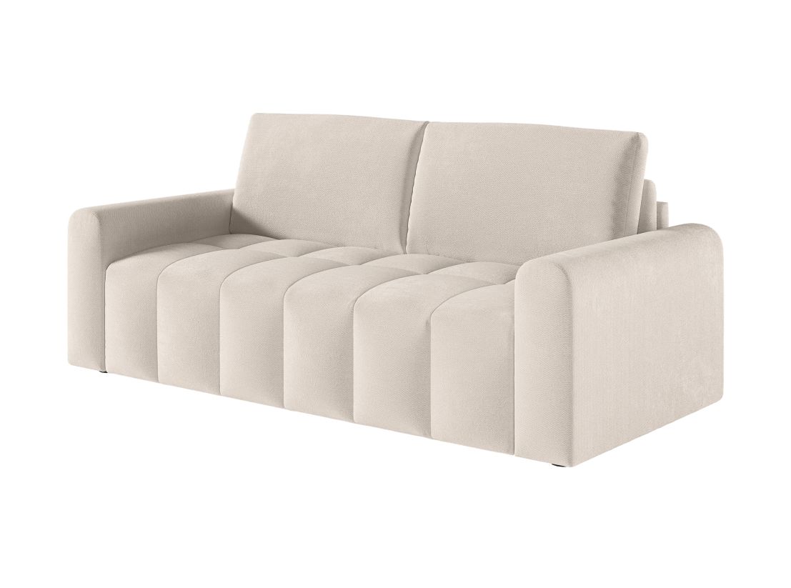 Canapé SILVIO convertible express 3 places couchage quotidien 140x190cm en tissu - épaisseur matelas 13cm