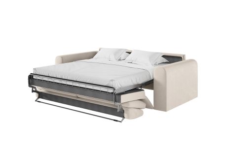 Canapé SILVIO convertible express 3 places couchage quotidien 140x190cm en tissu - épaisseur matelas 13cm