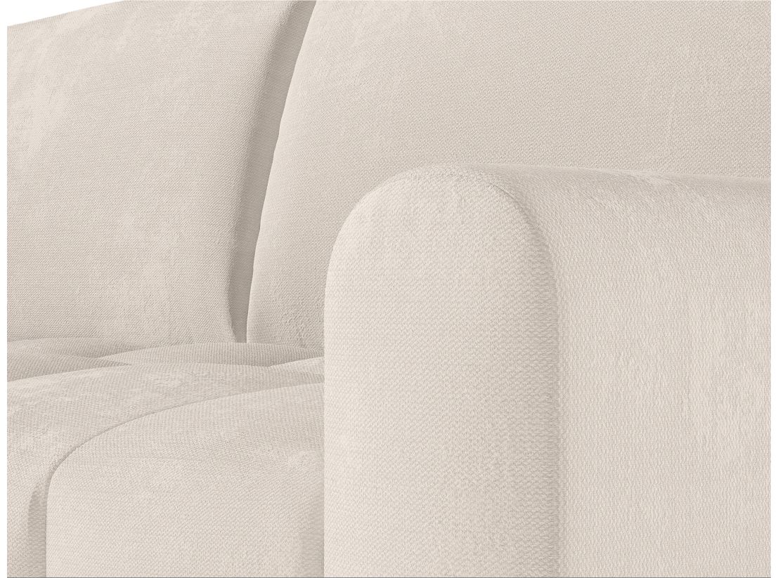 Canapé SILVIO convertible express 3 places couchage quotidien 140x190cm en tissu - épaisseur matelas 13cm