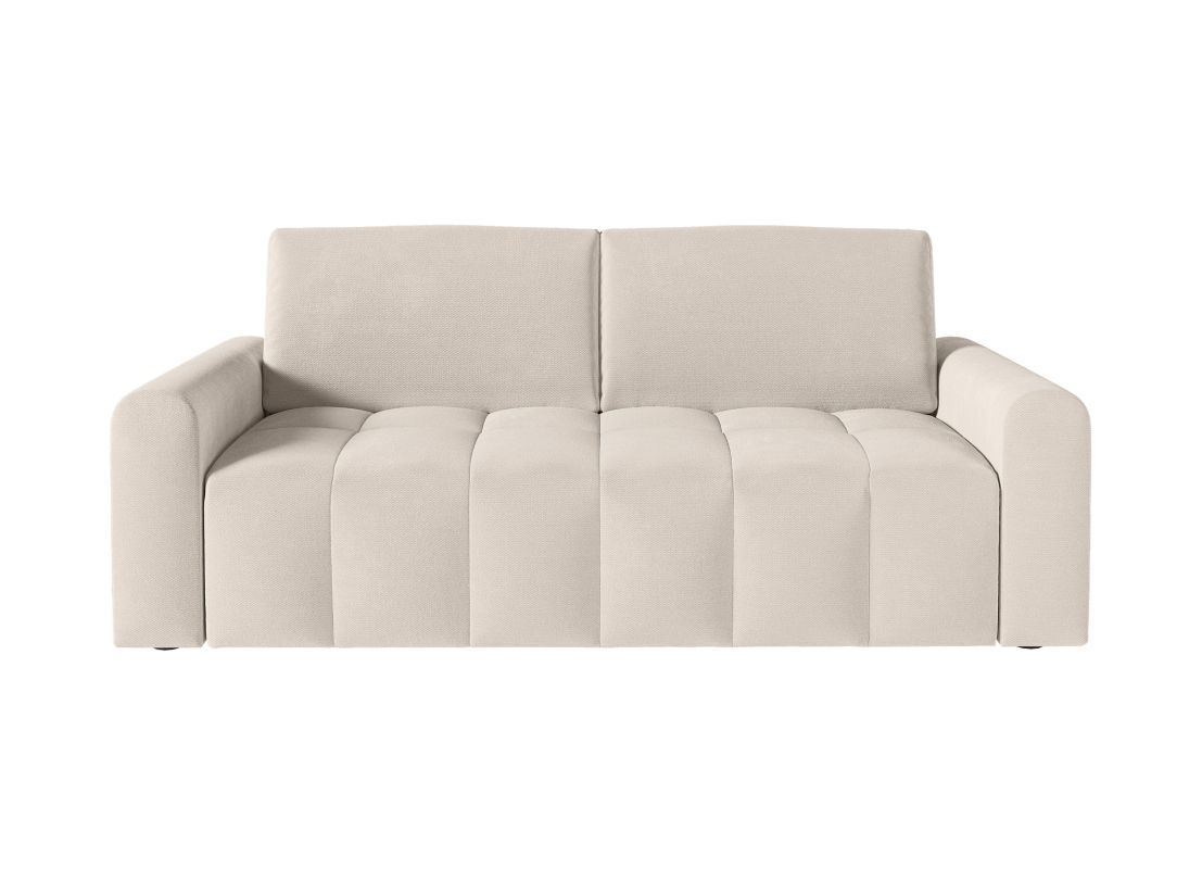 Canapé SILVIO convertible express 3 places couchage quotidien 140x190cm en tissu - épaisseur matelas 13cm