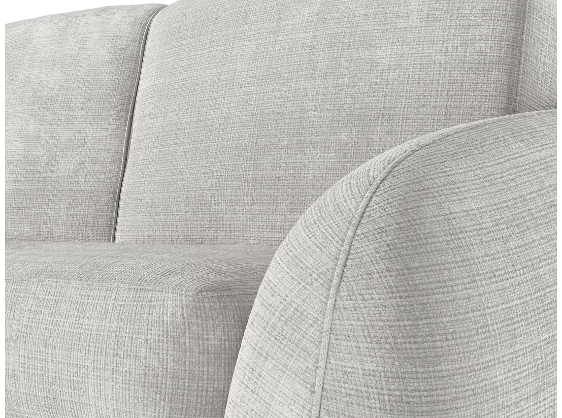 Canapé LOUKA convertible express 3 places couchage quotidien 160x190cm en tissu chenille - épaisseur matelas 13cm