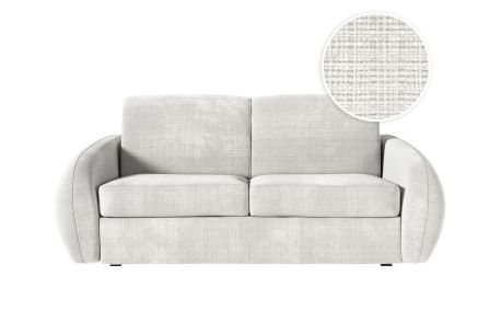 Canapé LOUKA convertible express 3 places couchage quotidien 140x190cm en tissu chenille - épaisseur matelas 13cm