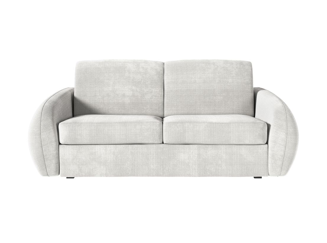 Canapé LOUKA convertible express 3 places couchage quotidien 140x190cm en tissu chenille - épaisseur matelas 13cm