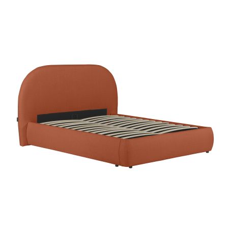 Cadre de lit ROLLY avec coffre en tissu - Dimensions matelas : 160 x 200 cm