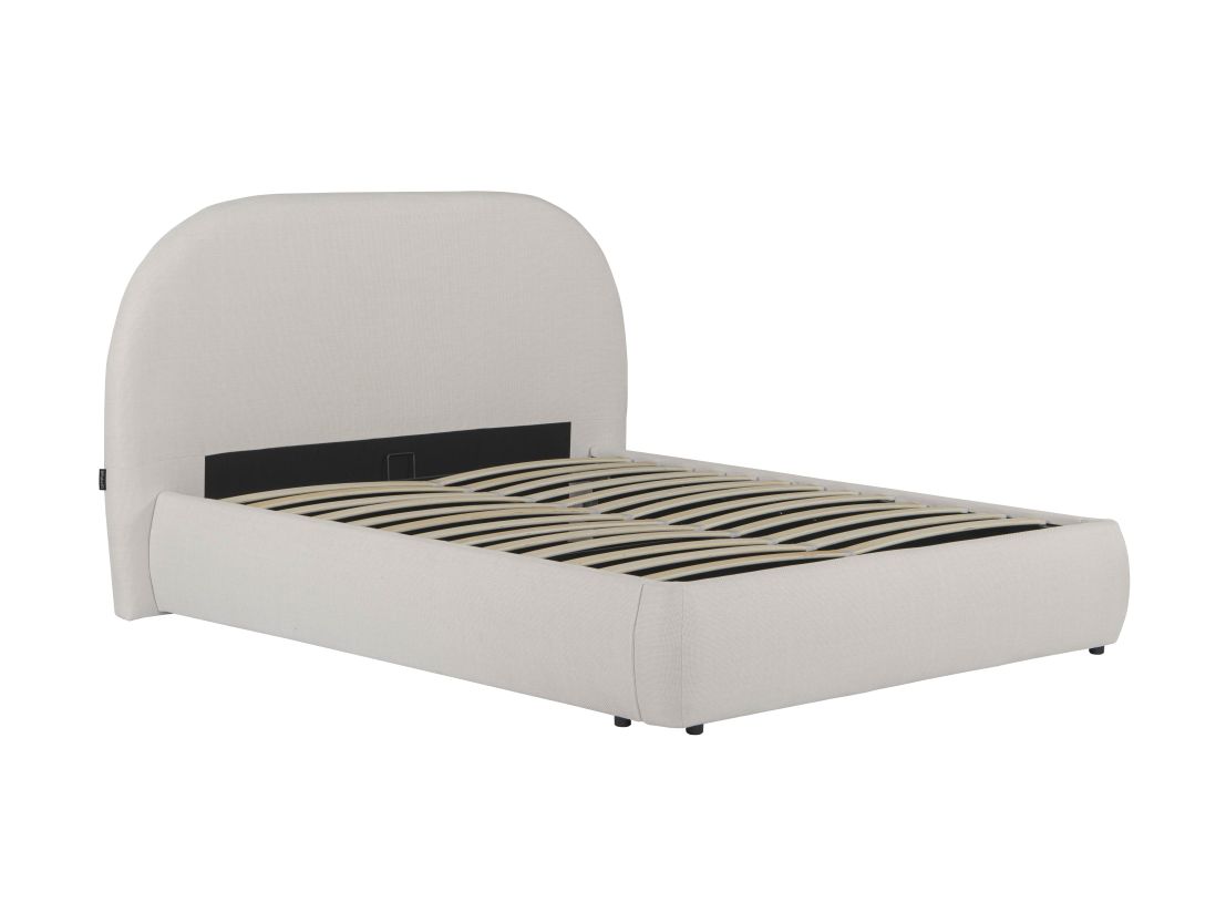 Cadre de lit ROLLY avec coffre en tissu - Dimensions matelas : 180 x 200 cm