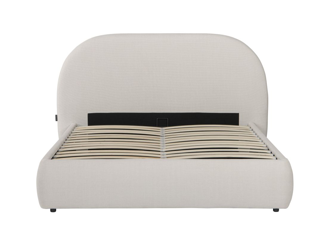 Cadre de lit ROLLY avec coffre en tissu - Dimensions matelas : 180 x 200 cm