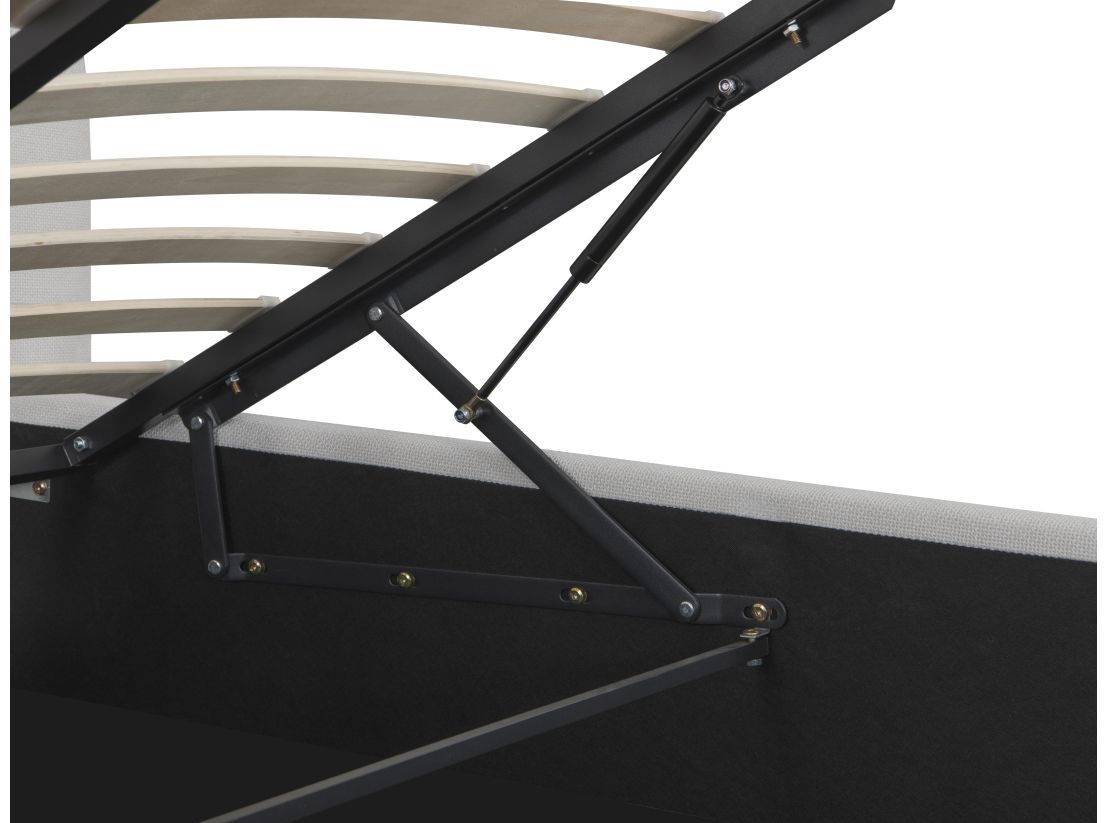 Cadre de lit ROLLY avec coffre en tissu - Dimensions matelas : 160 x 200 cm