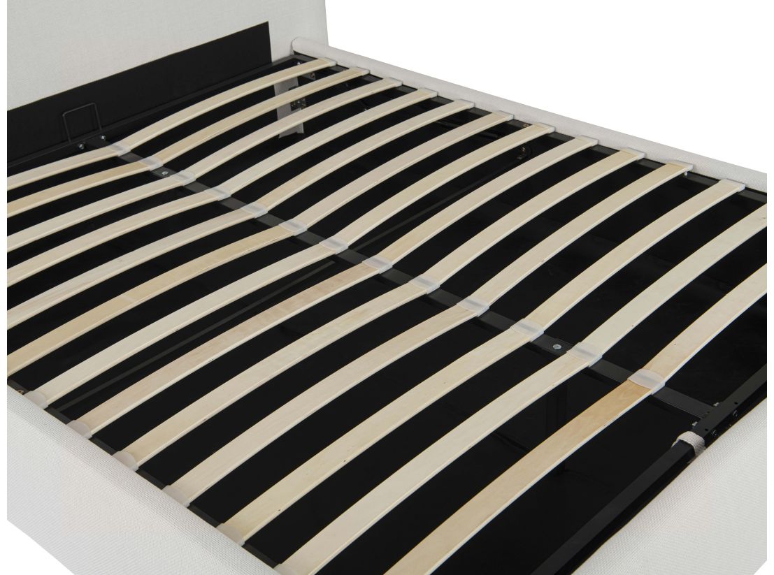 Cadre de lit ROLLY avec coffre en tissu - Dimensions matelas : 160 x 200 cm