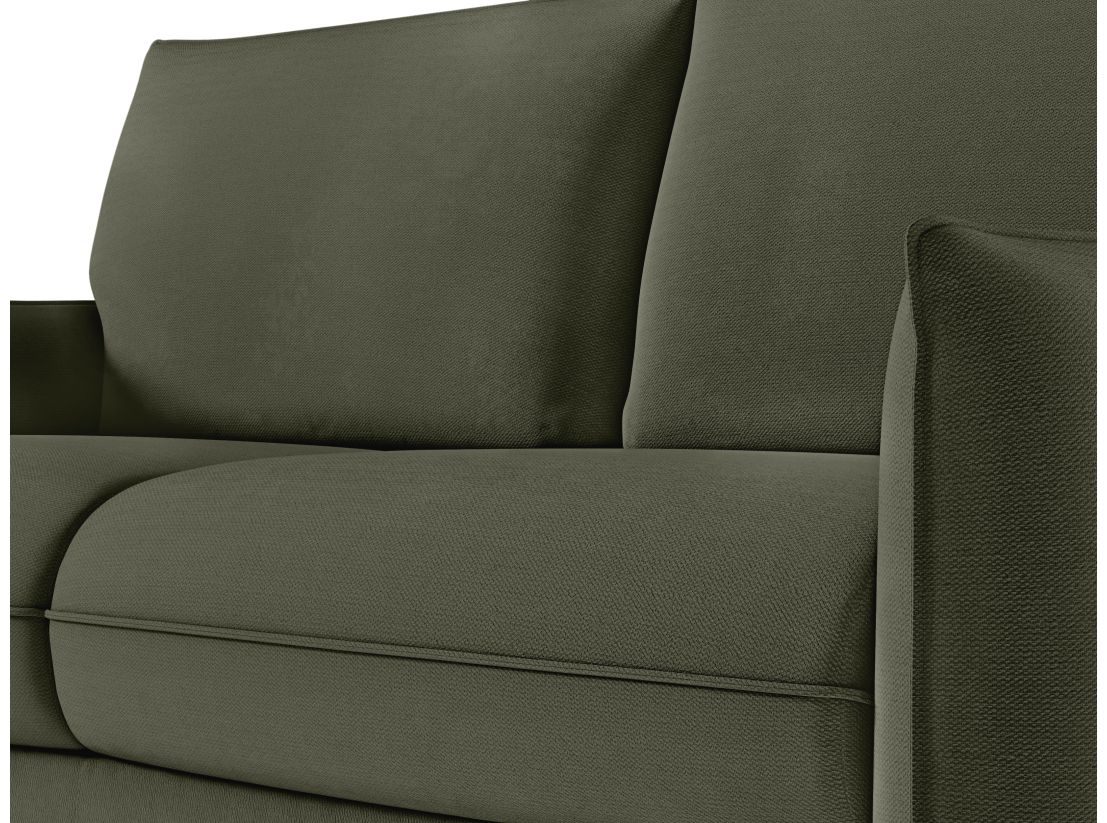 Canapé ERIK convertible express 3 places couchage quotidien 160x190cm en tissu - épaisseur matelas 14cm