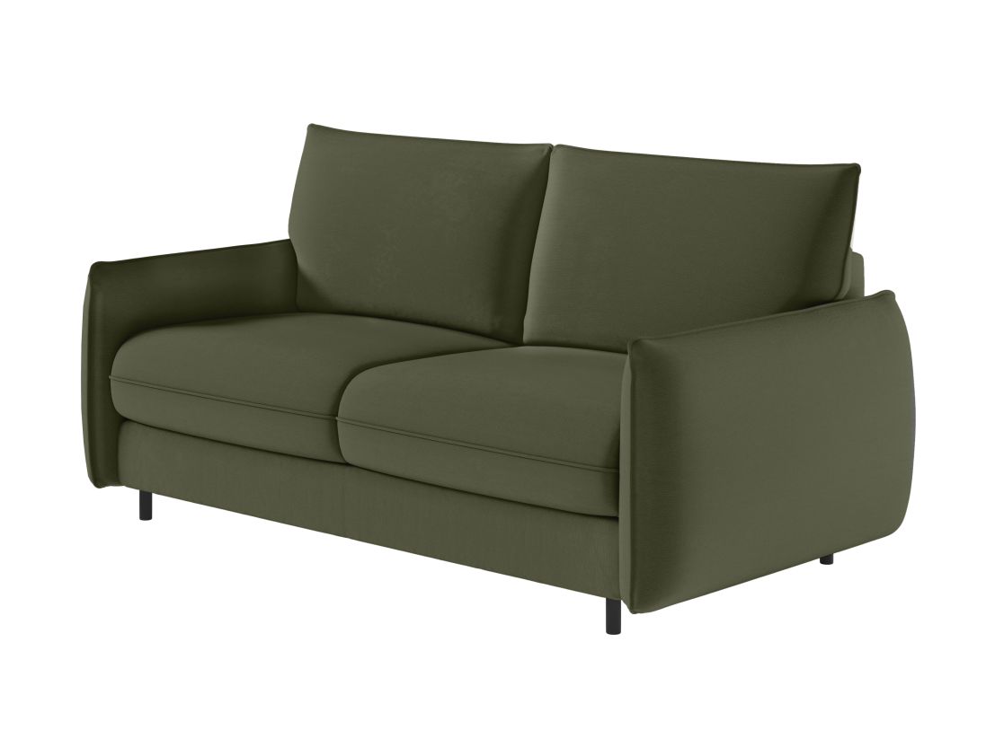 Canapé ERIK convertible express 3 places couchage quotidien 160x190cm en tissu - épaisseur matelas 14cm