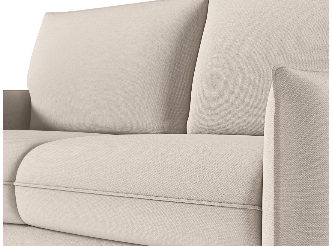 Canapé ERIK convertible express 3 places couchage quotidien 140x190cm en tissu - épaisseur matelas 14cm