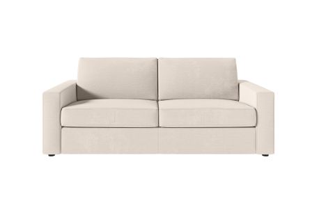 Canapé ADELE convertible express 3 places déhoussable couchage quotidien 140x190cm en tissu - épaisseur matelas 17cm