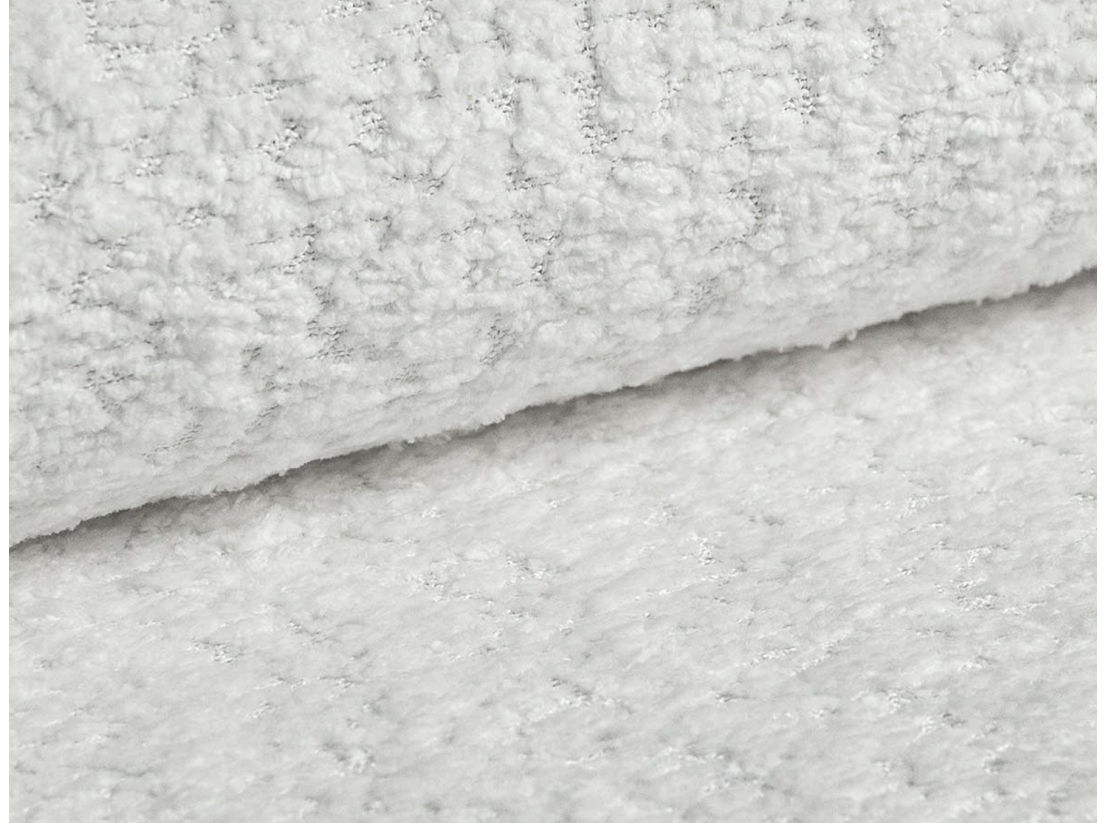 Canapé CAROLE d'angle convertible express 4 places couchage 140x190cm têtières réglables tissu bouclette -épaisseur matelas 13cm