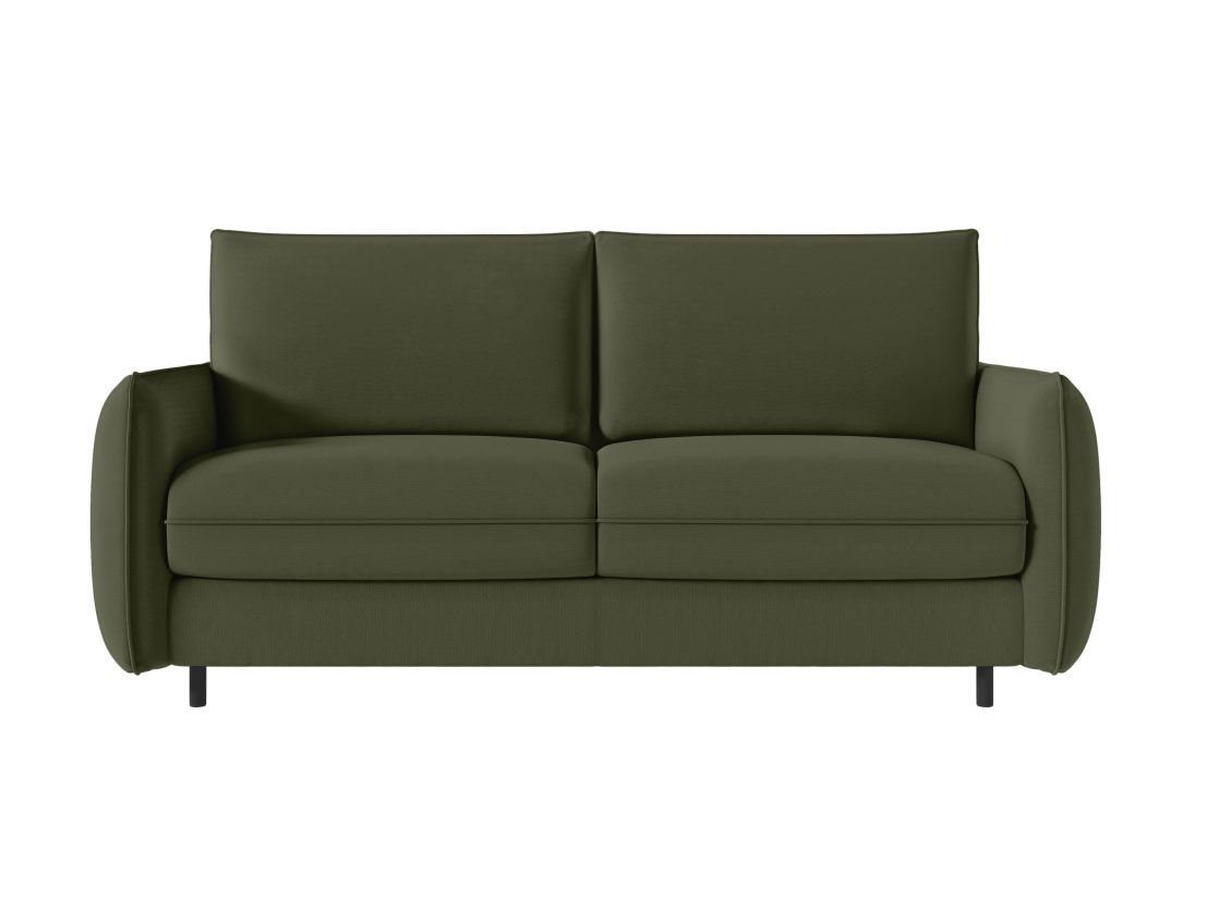 Canapé ERIK convertible express 3 places couchage quotidien 160x190cm en tissu - épaisseur matelas 14cm