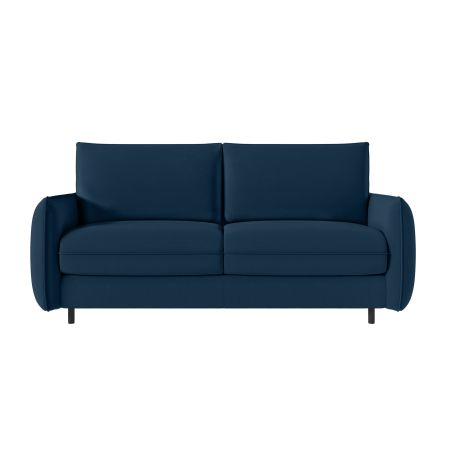 Canapé ERIK convertible express 3 places couchage quotidien 160x190cm en tissu - épaisseur matelas 14cm