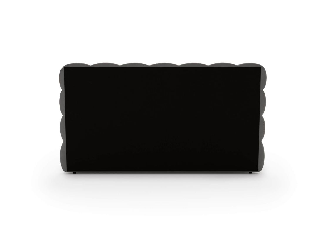 Lit coffre CARLY en velours - Dimensions du couchage : 160 x 200 cm