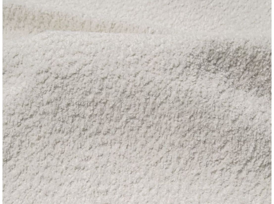 Lit coffre CARLY en tissu bouclette - Dimensions du couchage : 140 x 200 cm