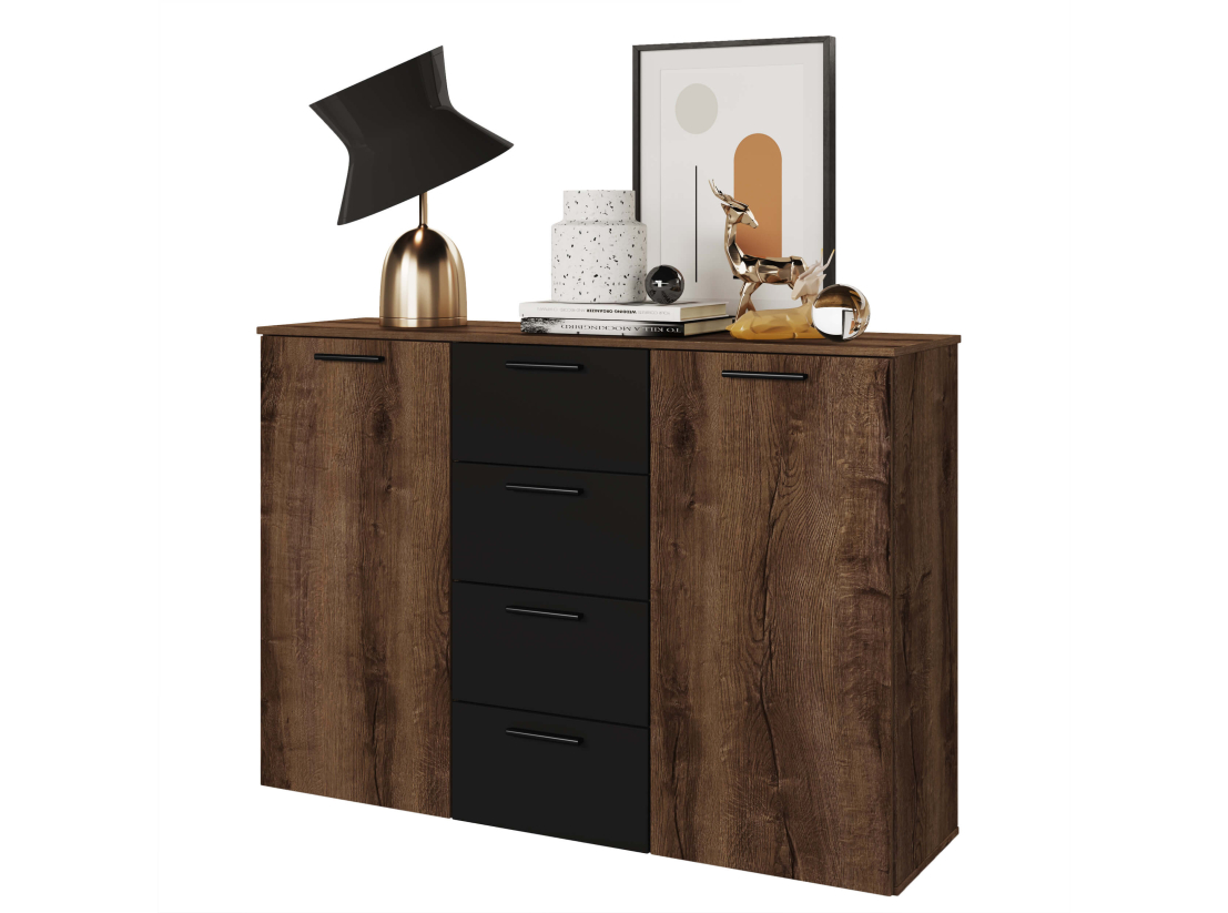 Commode 2 portes et 4 tiroirs ORION