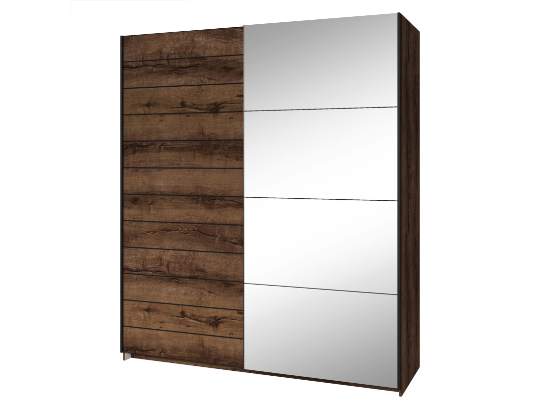 Armoire 2 portes ORION avec miroir 180 cm
