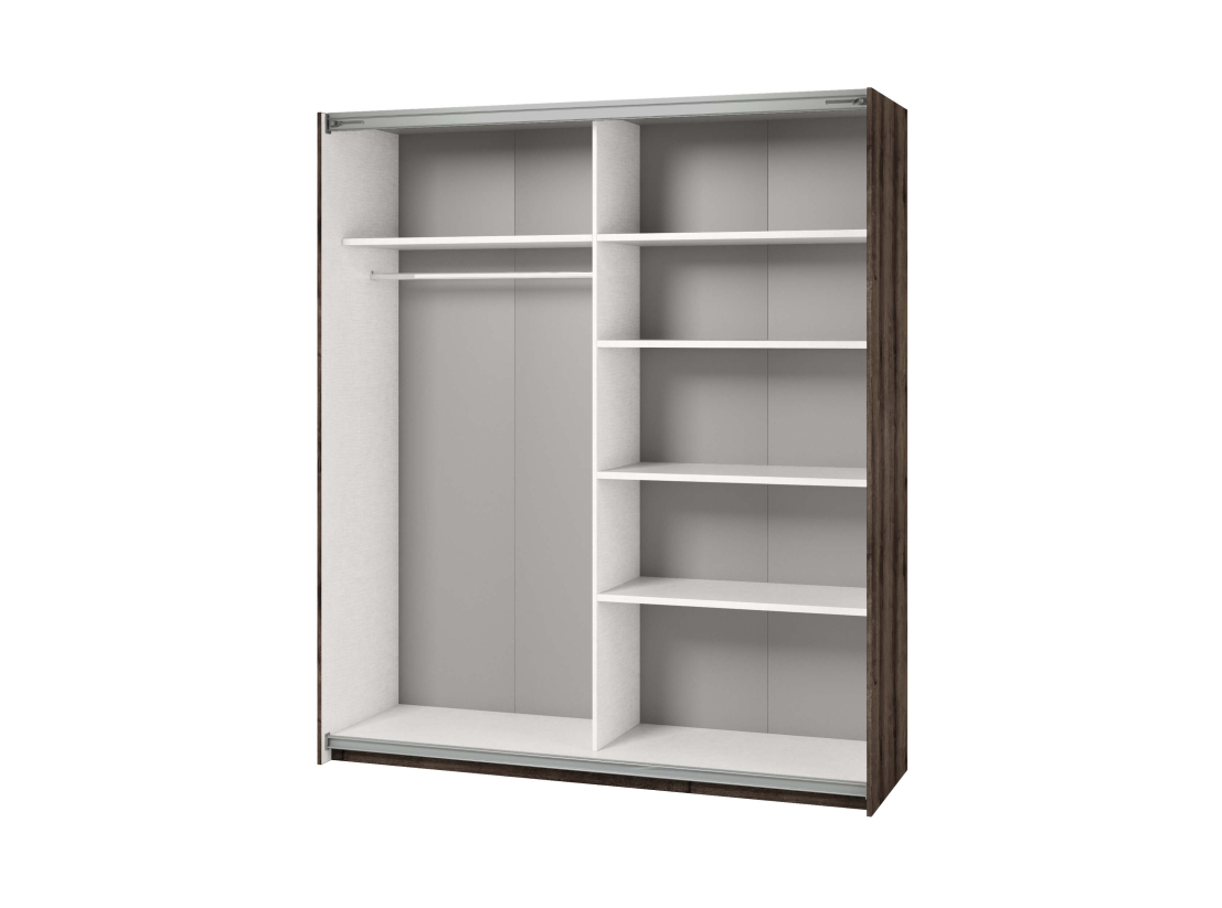 Armoire 2 portes ORION avec miroir 180 cm