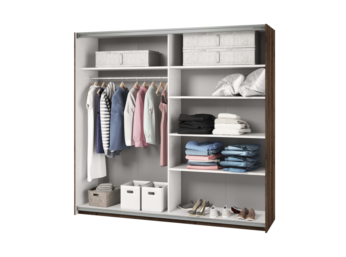 Armoire 2 portes ORION avec miroir 220 cm