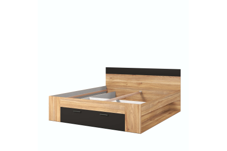 Cadre de lit avec tiroir ORION - Dimensions du couchage : 180 x 200 cm