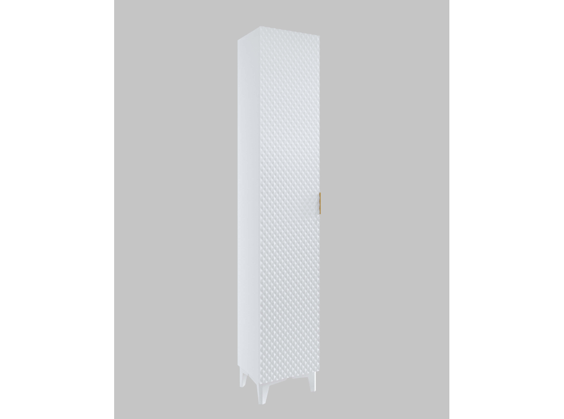 Colonne murale ELYSIA – Panneaux mélaminés – 1 porte pour rangement vertical