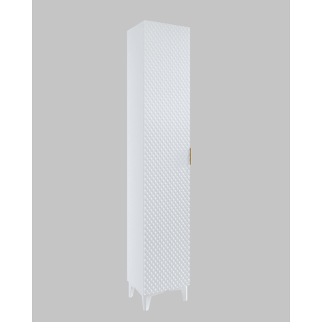 Colonne murale ELYSIA – Panneaux mélaminés – 1 porte pour rangement vertical