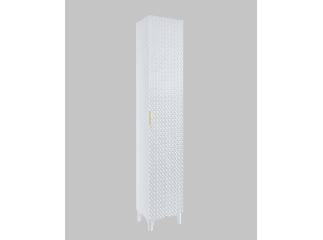 Colonne murale ELYSIA – Panneaux mélaminés – 1 porte pour rangement vertical