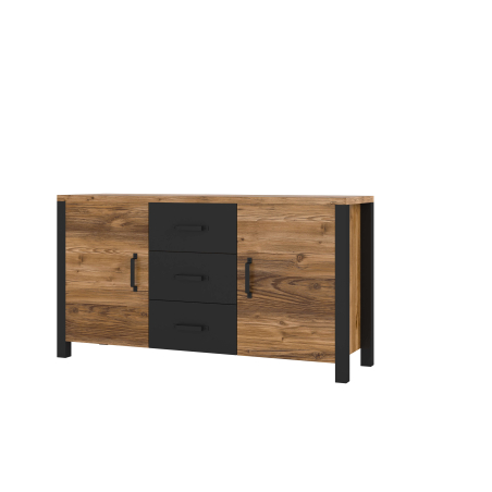 Buffet avec 2 portes et 3 tiroirs SOLAN